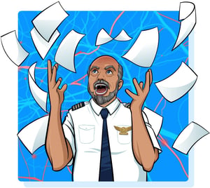 Scandlearn aviation training crm flight crew carl stressed