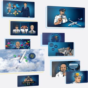 Scandlearn aviation training crm page collage left
