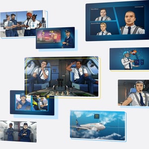 Scandlearn aviation training crm page collage right